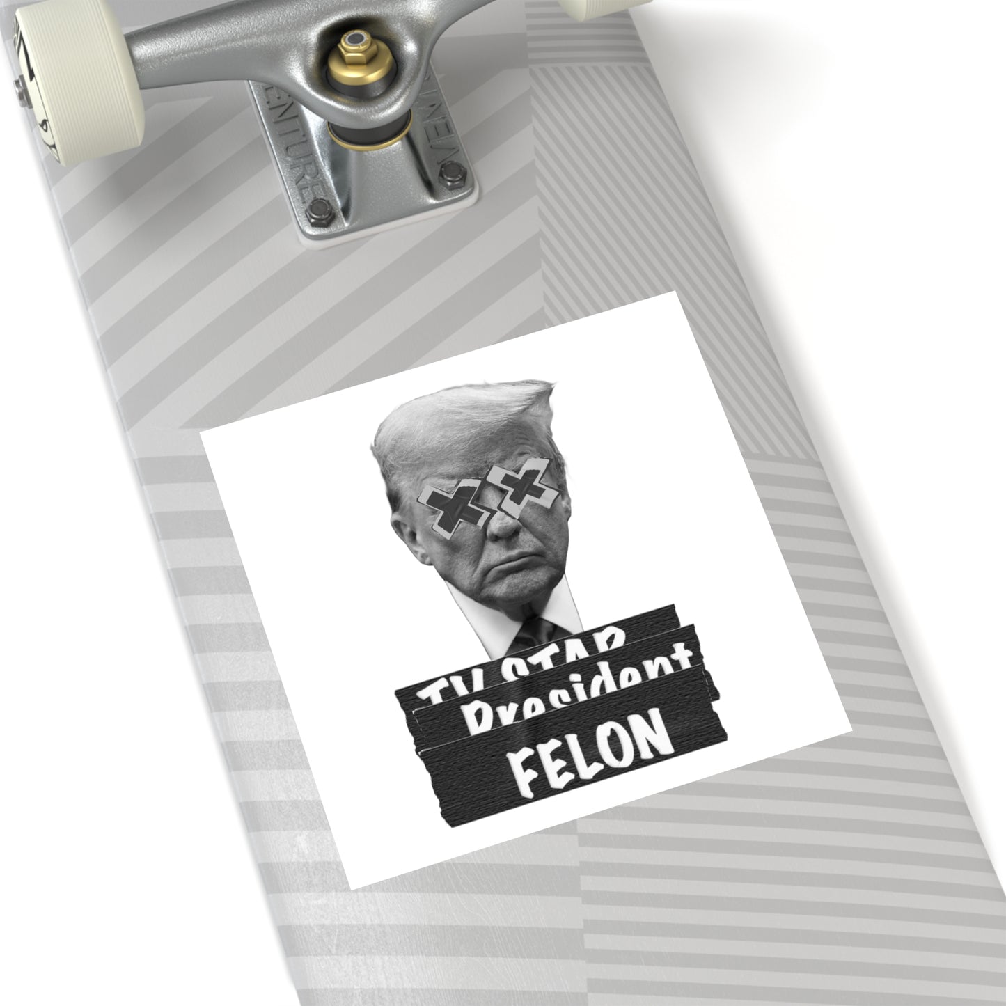 Trump is a Felon. Water Resistant Sticker