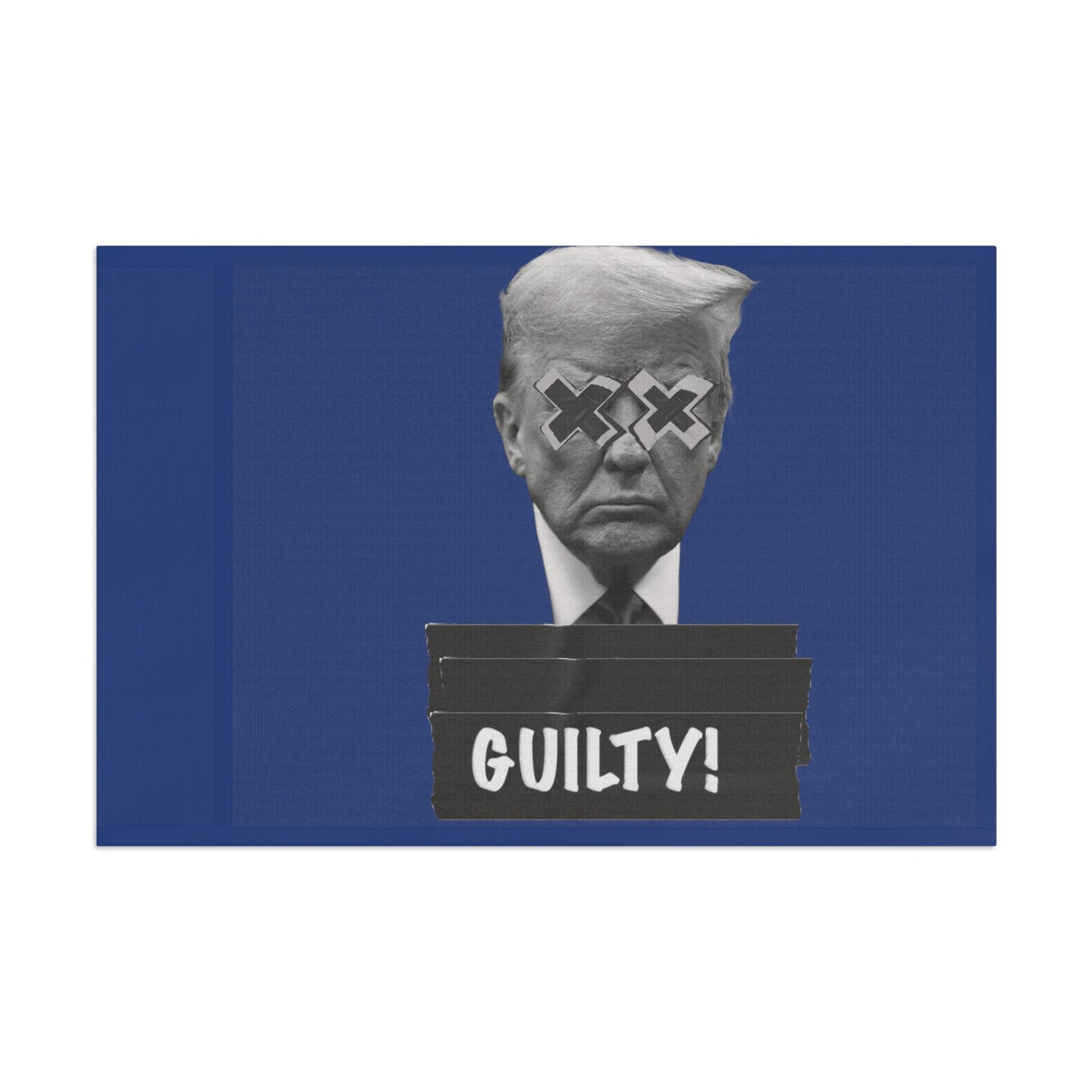 Trump Guilty Blue Flag