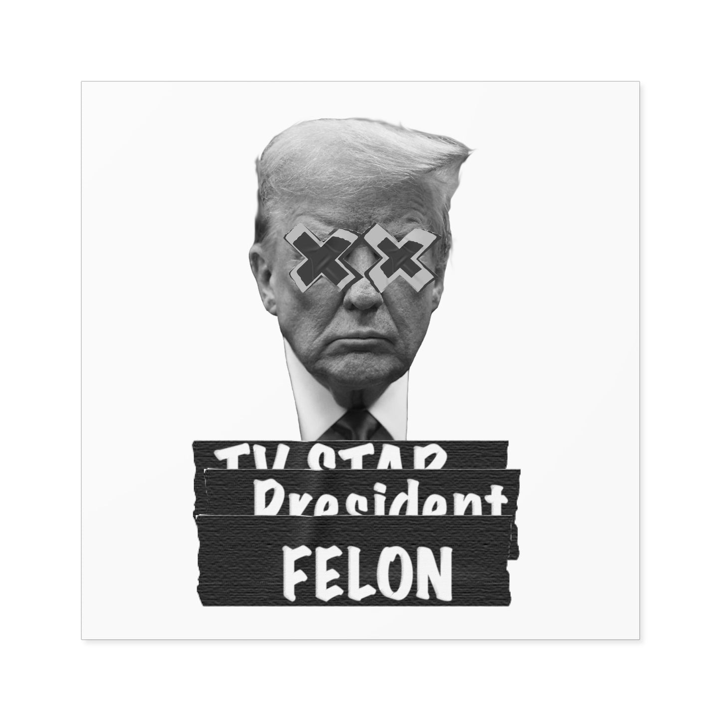 Trump is a Felon. Water Resistant Sticker