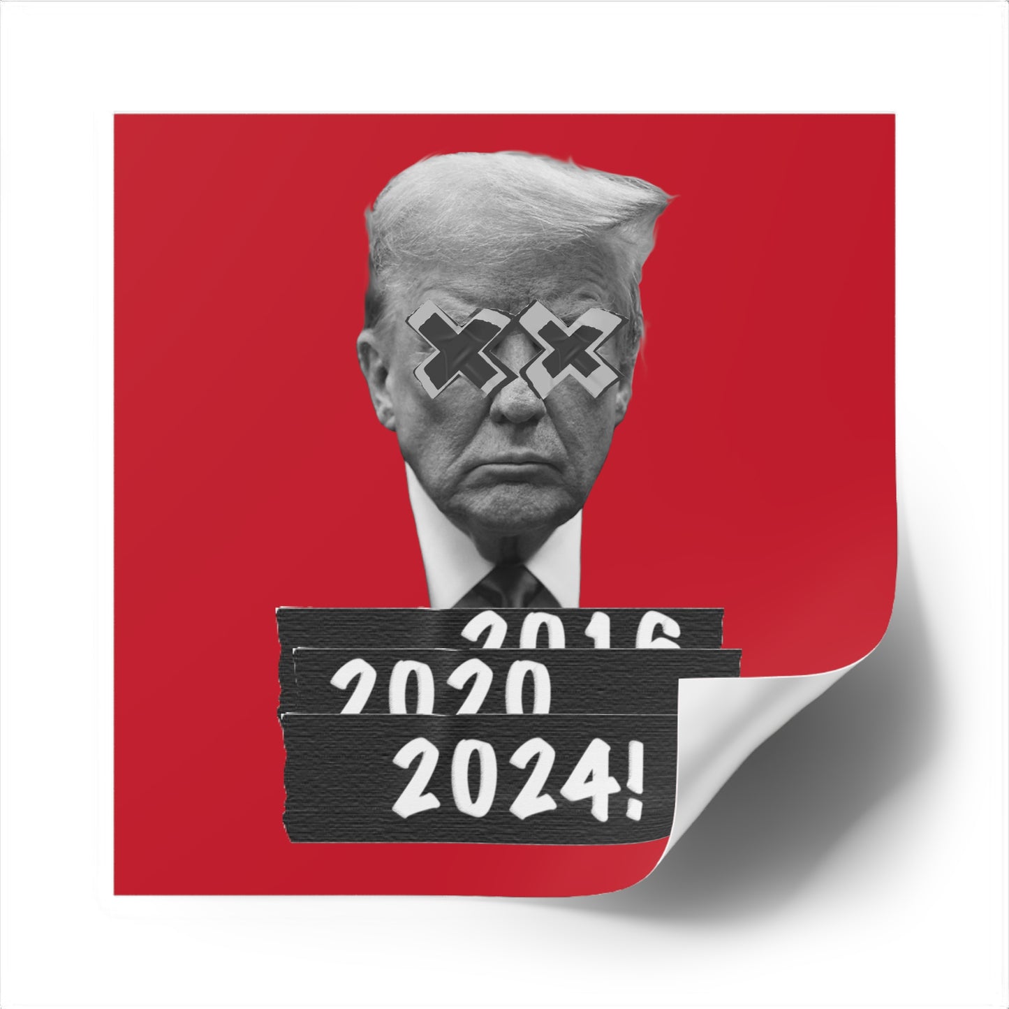 Trump 2024 (Red) Water Resistant Sticker