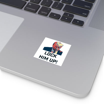 Lock Him Up! Water Resistant Sticker