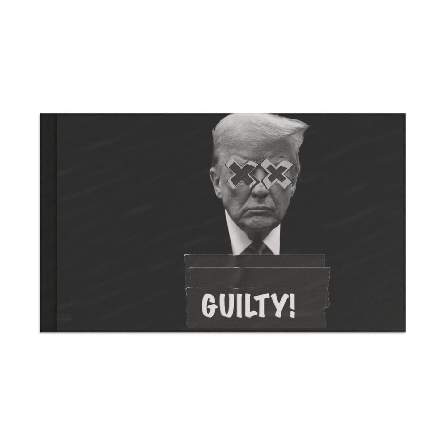 Trump Guilty Black Flag