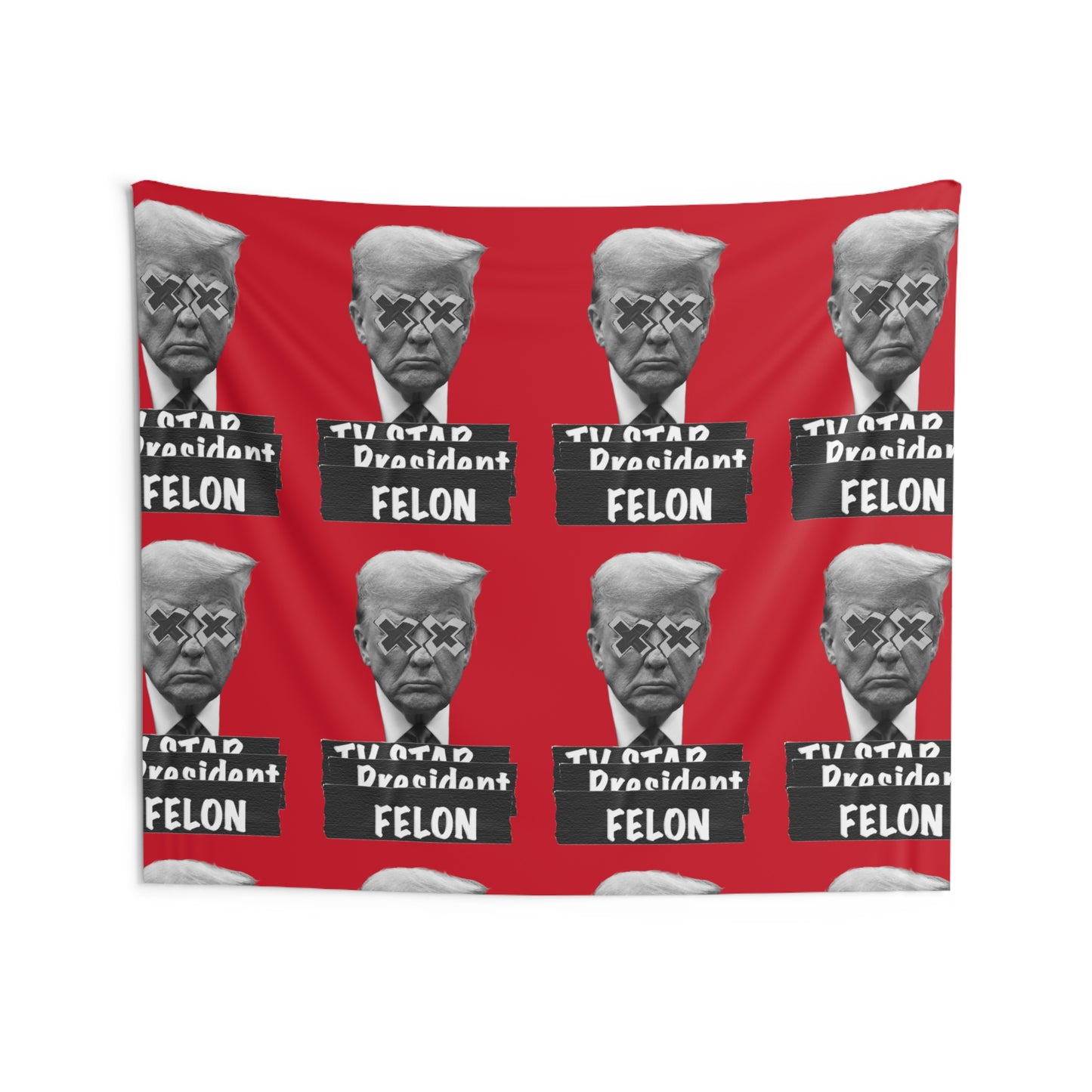 Trump Felon Red Tapestry