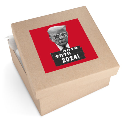 Trump 2024 (Red) Water Resistant Sticker