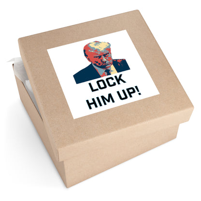 Lock Him Up! Water Resistant Sticker