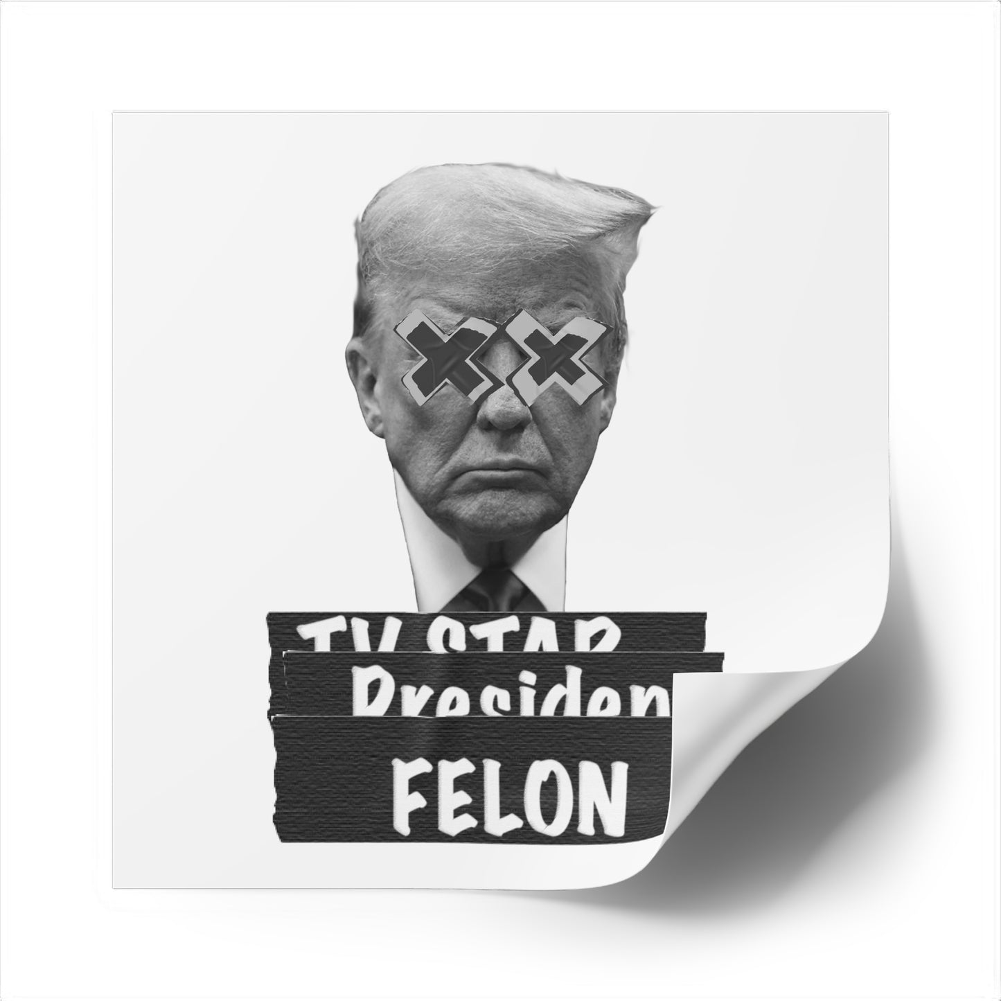 Trump is a Felon. Water Resistant Sticker