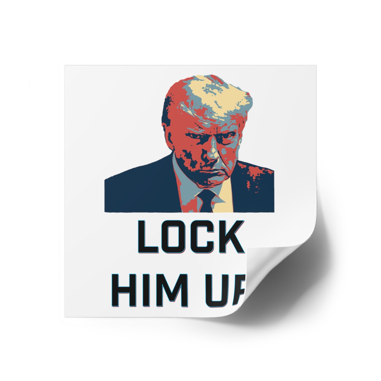 Lock Him Up! Water Resistant Sticker