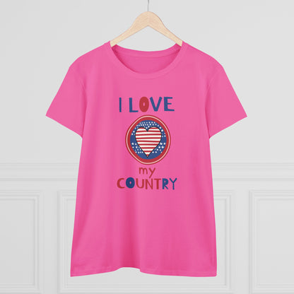 Women's "I Love My Country" T-Shirt