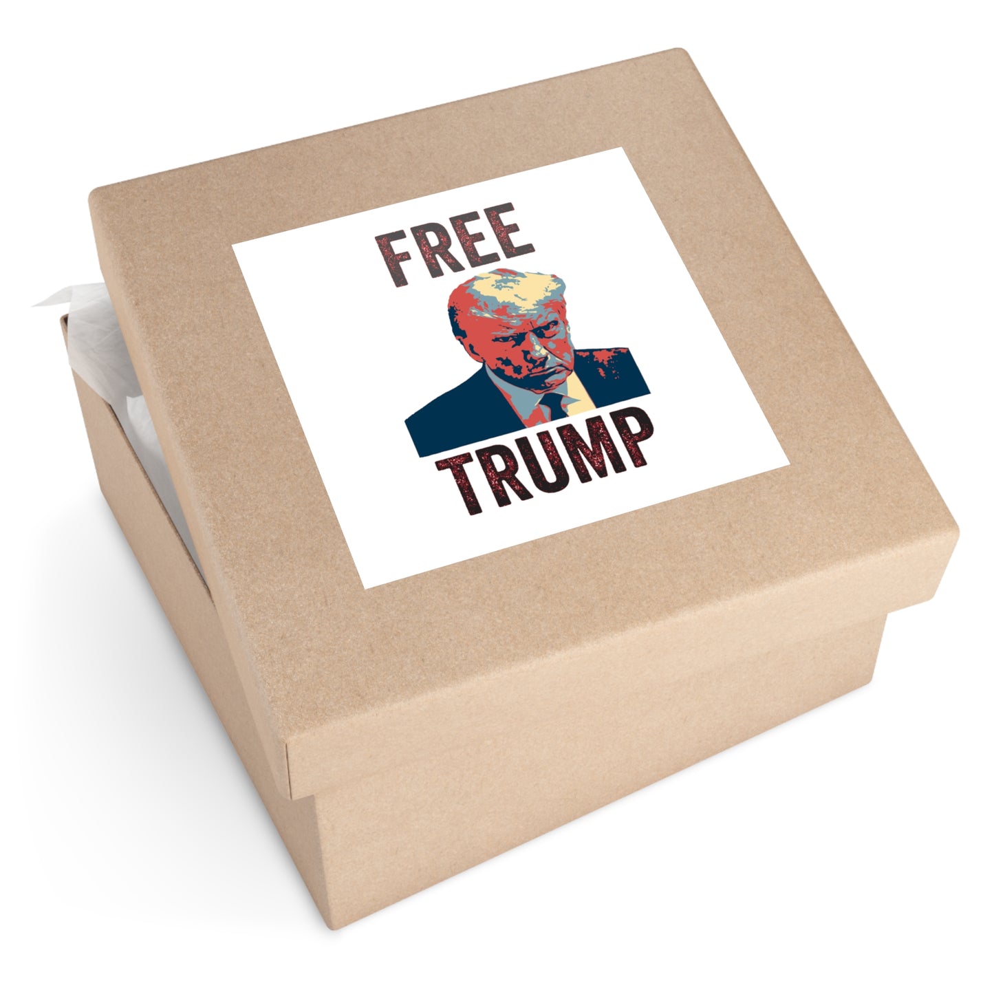 Free Trump (Hope) Water Resistant Sticker