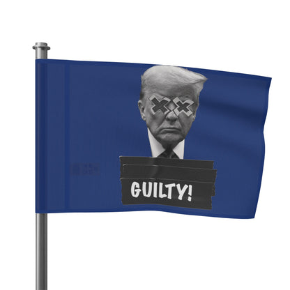 Trump Guilty Blue Flag