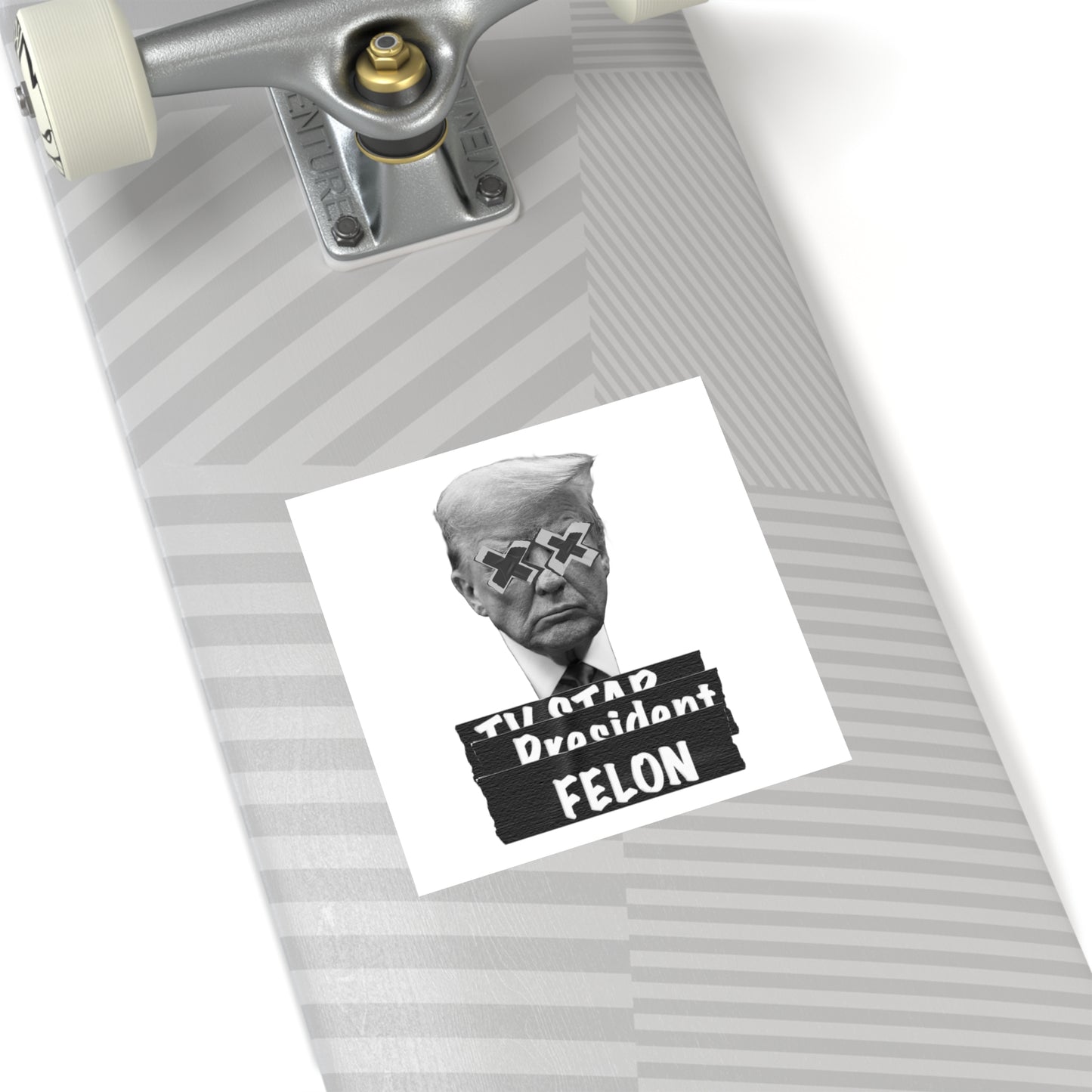 Trump is a Felon. Water Resistant Sticker