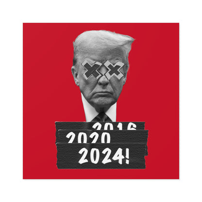 Trump 2024 (Red) Water Resistant Sticker