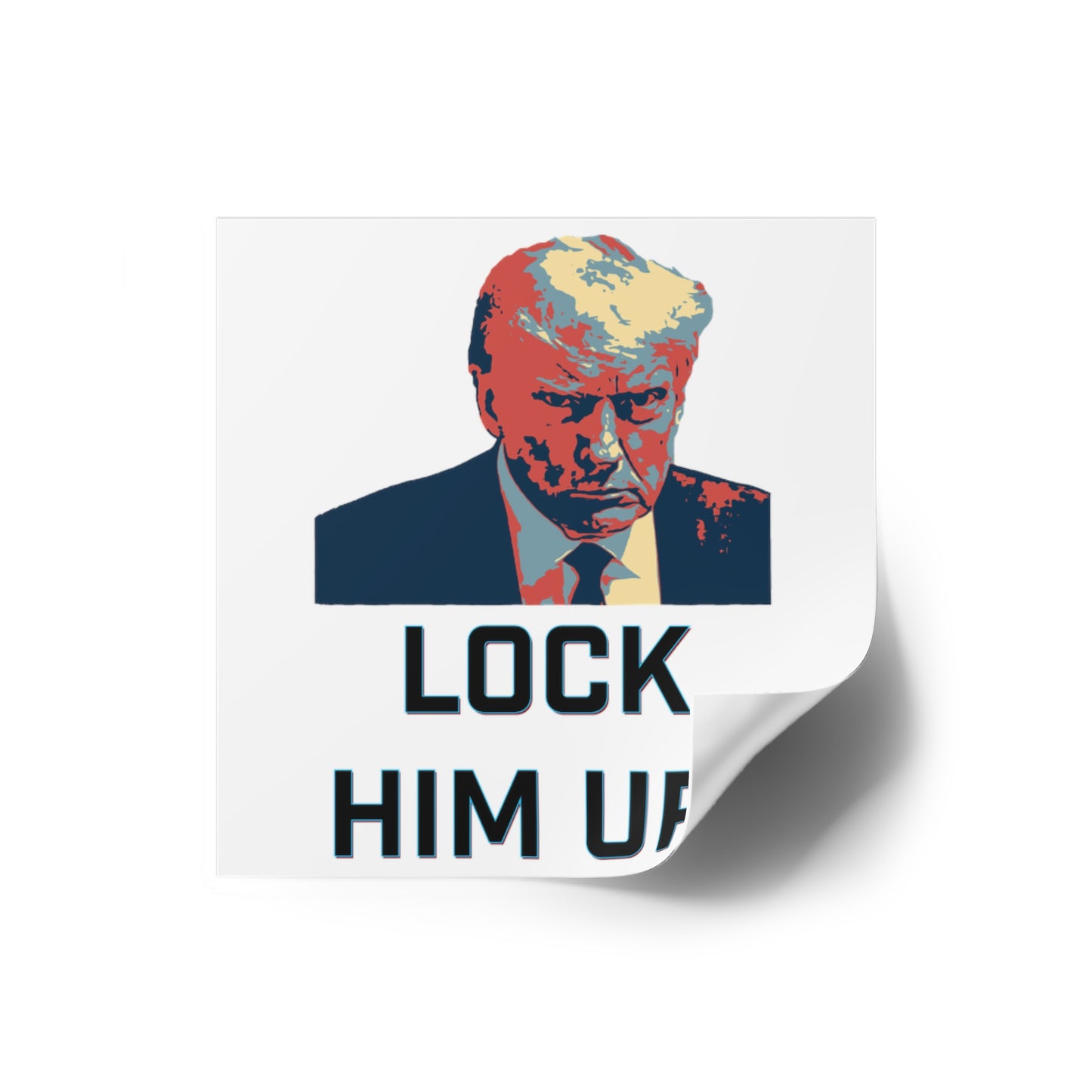 Lock Him Up! Water Resistant Sticker