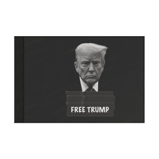 Free Trump Black Flag