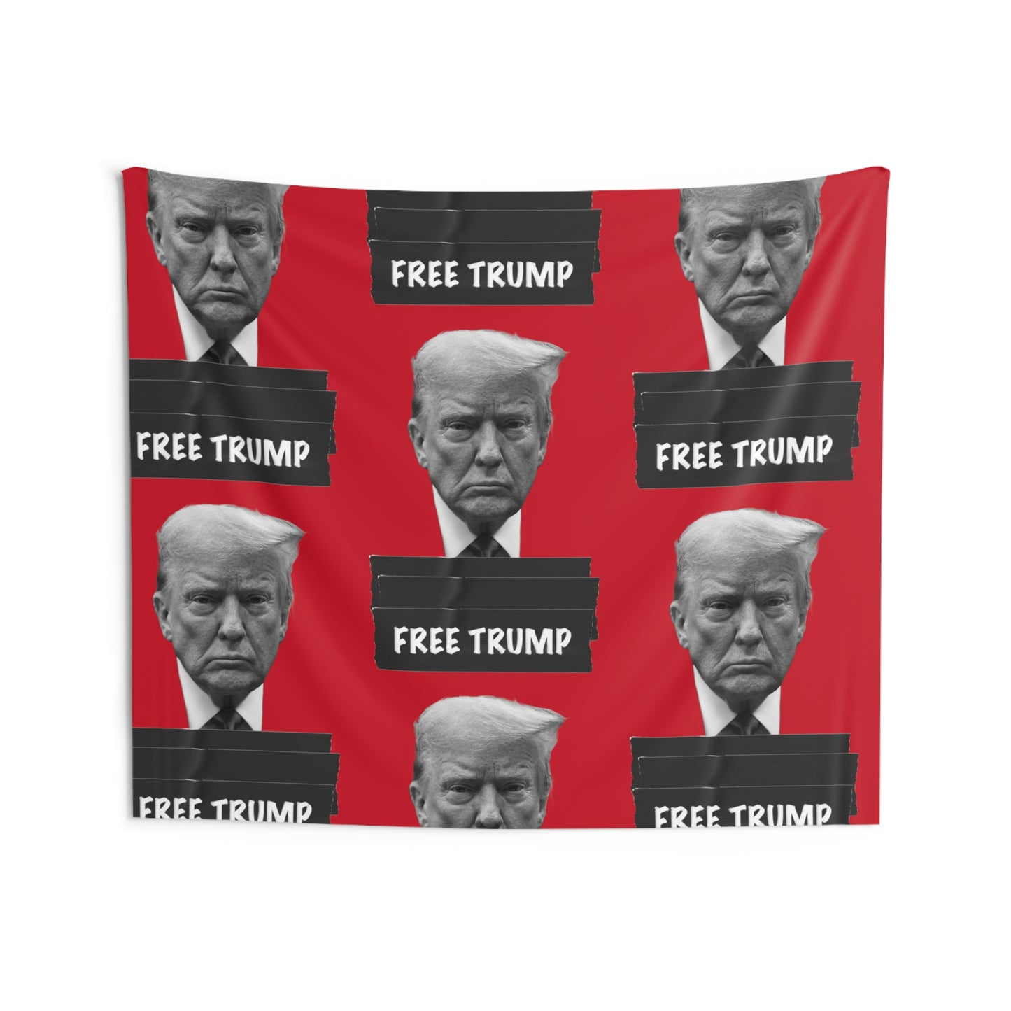 Free Trump Red Tapestry