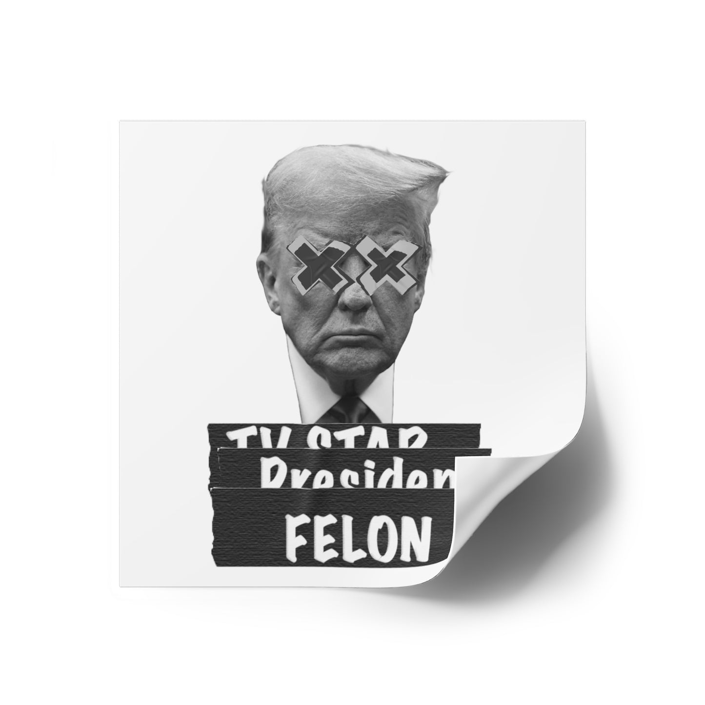 Trump is a Felon. Water Resistant Sticker