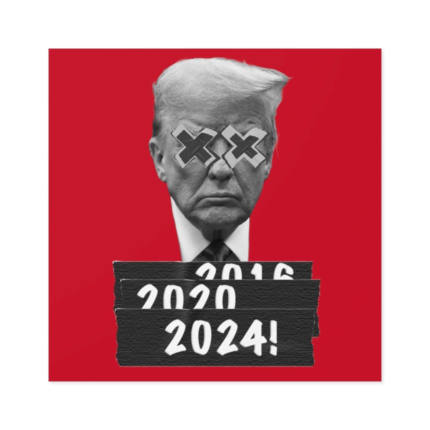 Trump 2024 (Red) Water Resistant Sticker