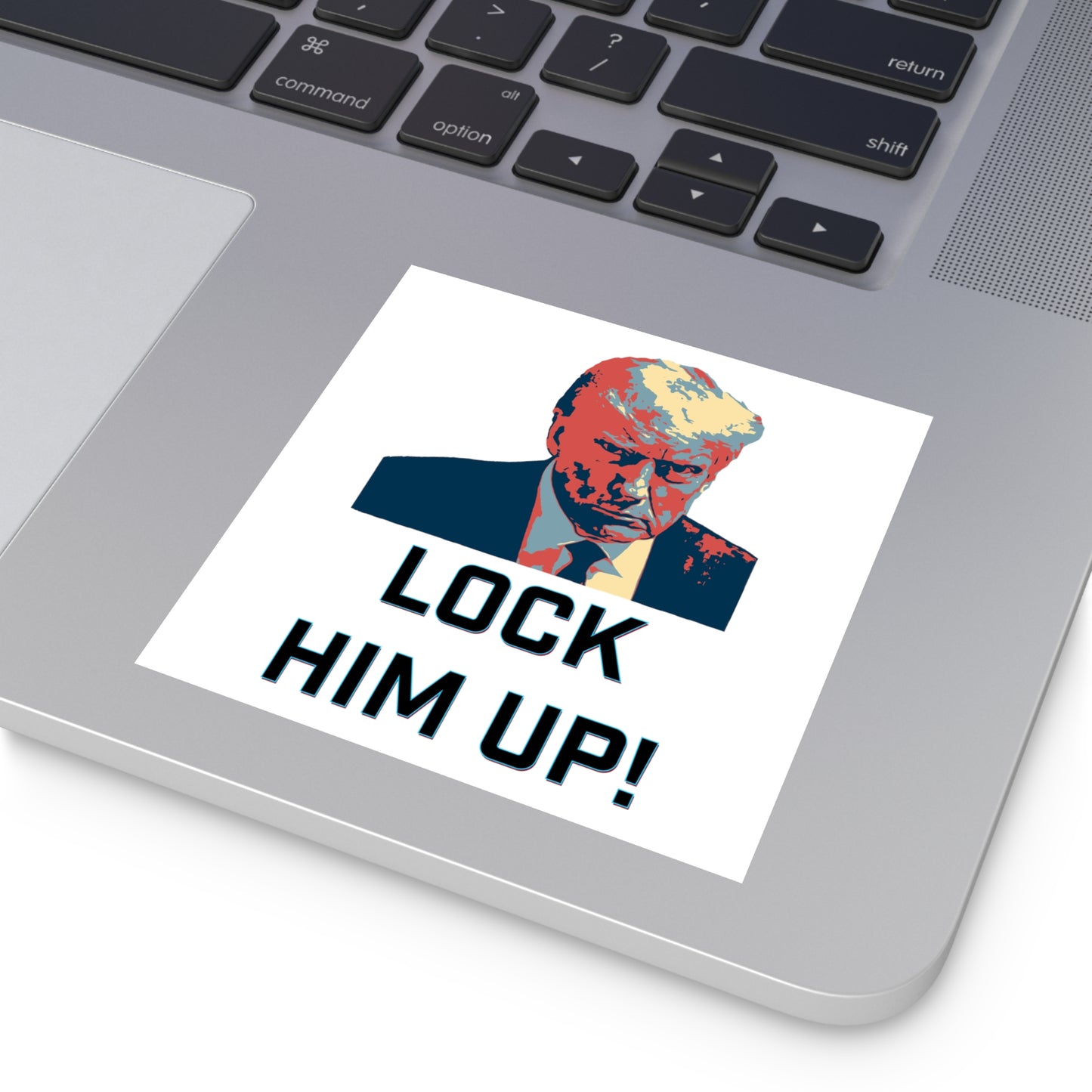 Lock Him Up! Water Resistant Sticker