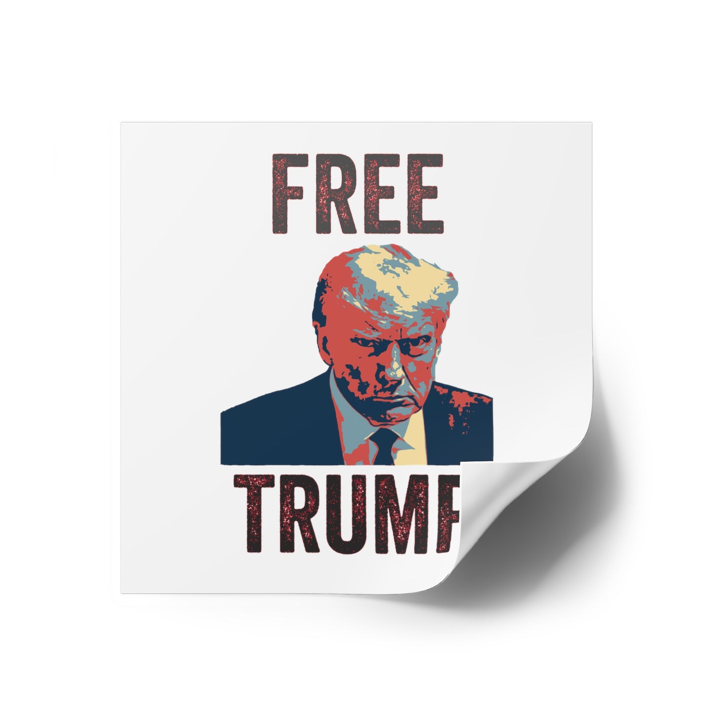 Free Trump (Hope) Water Resistant Sticker