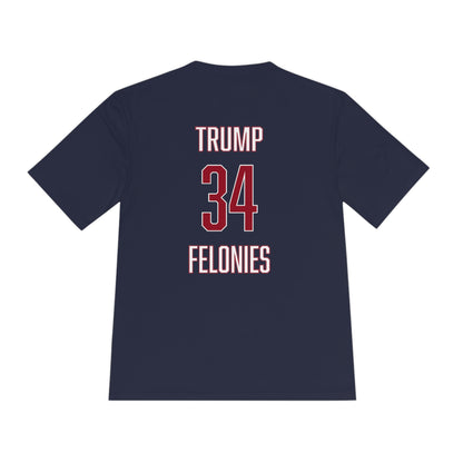 Trump 34 Felonies Vintage Jersey