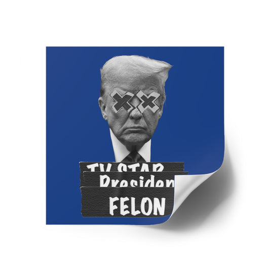 Trump is a Felon (Blue) Water Resistant Sticker