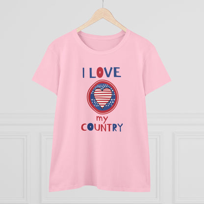 Women's "I Love My Country" T-Shirt