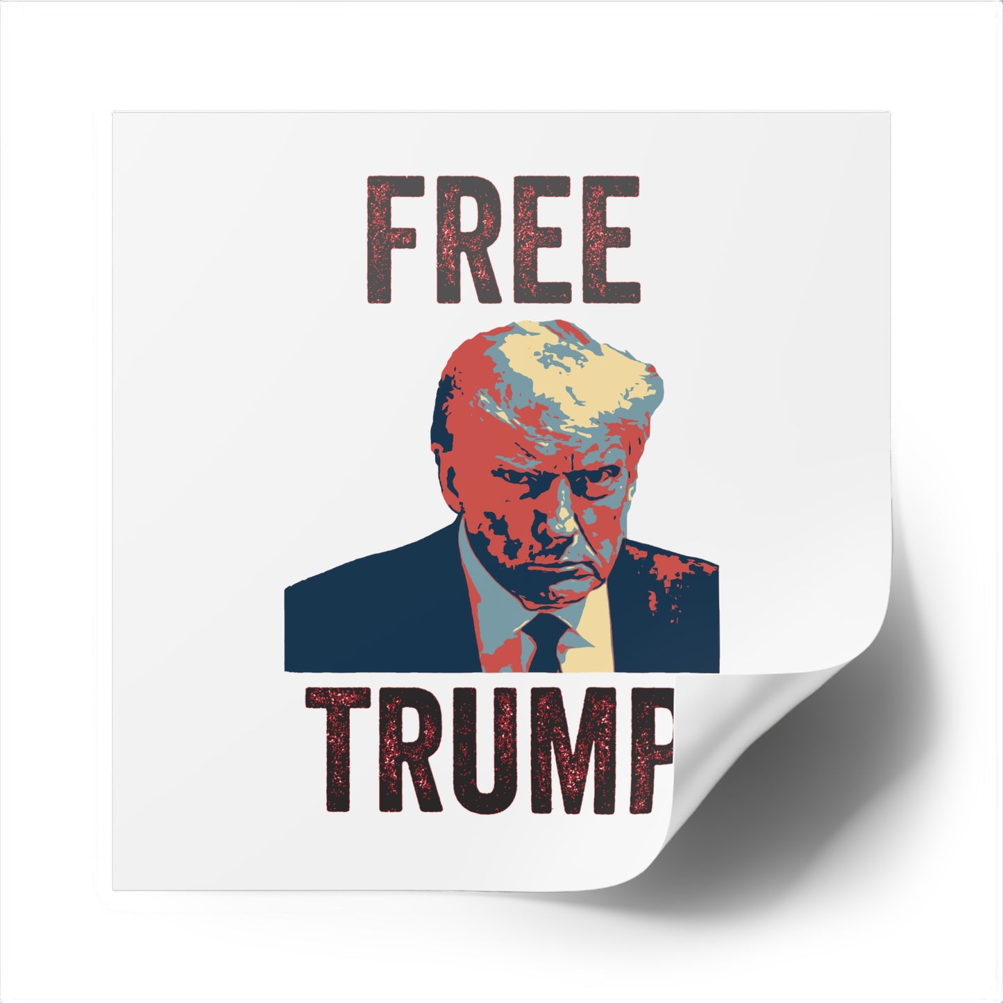 Free Trump (Hope) Water Resistant Sticker