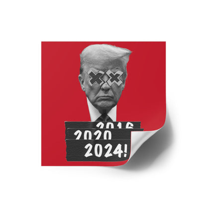 Trump 2024 (Red) Water Resistant Sticker