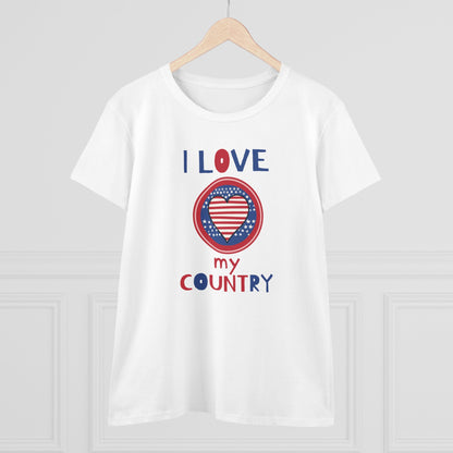 Women's "I Love My Country" T-Shirt