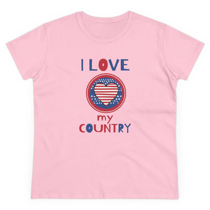 Women's "I Love My Country" T-Shirt