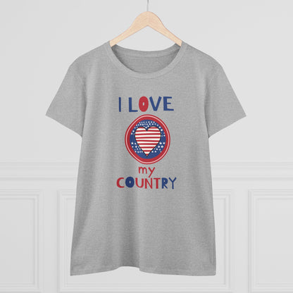 Women's "I Love My Country" T-Shirt