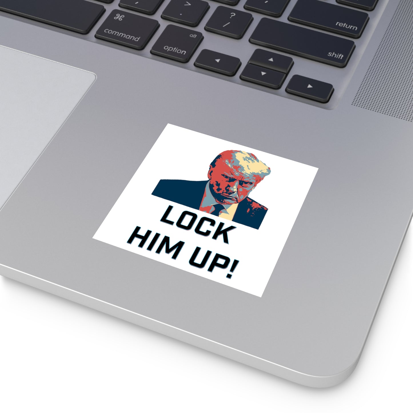 Lock Him Up! Water Resistant Sticker