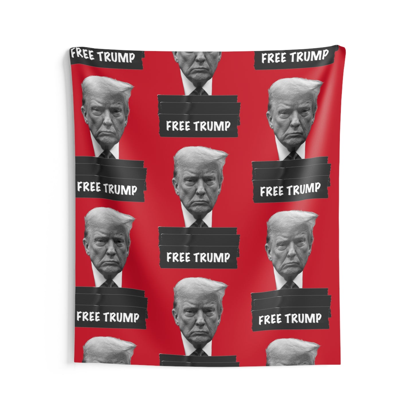 Free Trump Red Tapestry