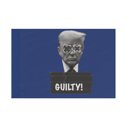 Trump Guilty Blue Flag