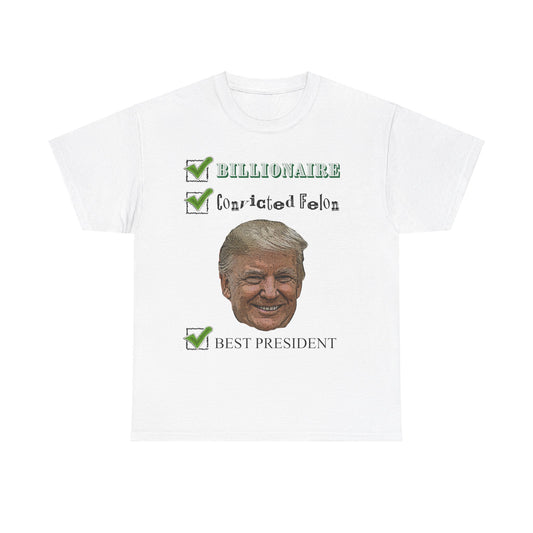 Trump Presidential Checklist T-Shirt